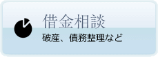 借金相談　破産、債務整理など